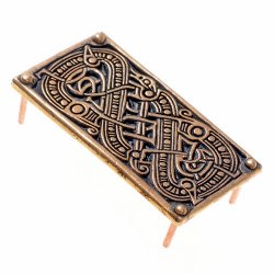 [08 ZN Vendel.ma.br] Vendelzeitlicher Beschlag (Bronze Versilbert)