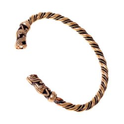 [07 Ar Got] Wikinger-Armreif "Gotland" (Bronze Versilbert)