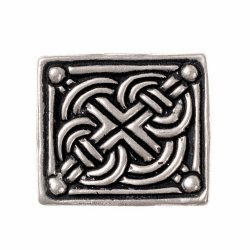 [08 ZN Wi-Knot.ma.br] Wikinger-Beschlag Knotenmotiv (Versilbert)