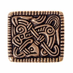 [08 ZN Wi-Mammen] Wikinger-Beschlag im Mammen-Stil (Bronze Versilbert)