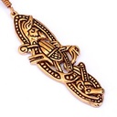 Ohrring Ire - keltisch, mittelalterlich aus Bronze - 6,5 cm, Paar
