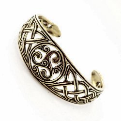 [07 AR kelt 2.b] Keltischer Armreif - breit (Bronze)