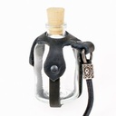 Trankflasche 'Rune' mit Lederband - 50 ml