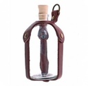 Trankflasche in Leder-Halterung - 100 ml