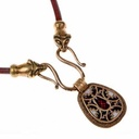 Collier "Wiesel" mit Cloisonné-Anhänger