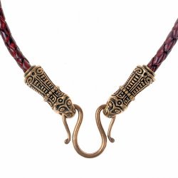 Wikinger-Lederkette "Mandermark" - 50 cm