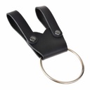 LARP-Ringhalter "Hildur" aus Leder und Stahl - 7 cm