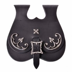 Geräumige Nierentasche - mit Beschlägen