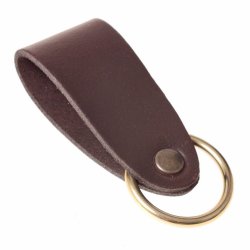[06 Ringschlaufe.br] Gürtelschlaufe mit Ring (braun)