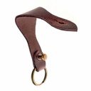 Schlüsselanhänger aus Leder mit Schlüsselring - 10 x 4 cm