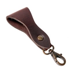 [04 Gueha Karab.br] Gürtel-Halter mit Karabiner (braun)