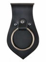 Mittelalterlicher Waffenhalter mit Ring aus Rindsleder