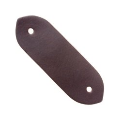 [05 VerbSchlau-br] Lederschlaufe / Verbinder (braun)