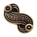 Fränkischer Vogel-Beschlag (S) – Zierniete nach einer Vogel-Fibel der Merowingerzeit