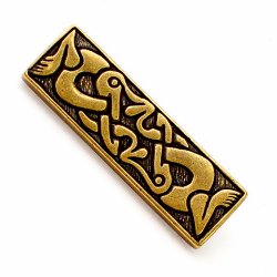 [08 Ge-3 NS.fa.me] Alamannischer Gürtelbeschlag für 2 cm (messingfarben)