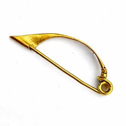 Keltische Bügelfibel La Tene - Accessoire für Historische Gewandungen, Reenactment und Liverollenspiel