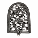 Zungenfibel der Wikinger aus Norwegen - Originalgetreue Replik Bronze oder Bronze versilbert