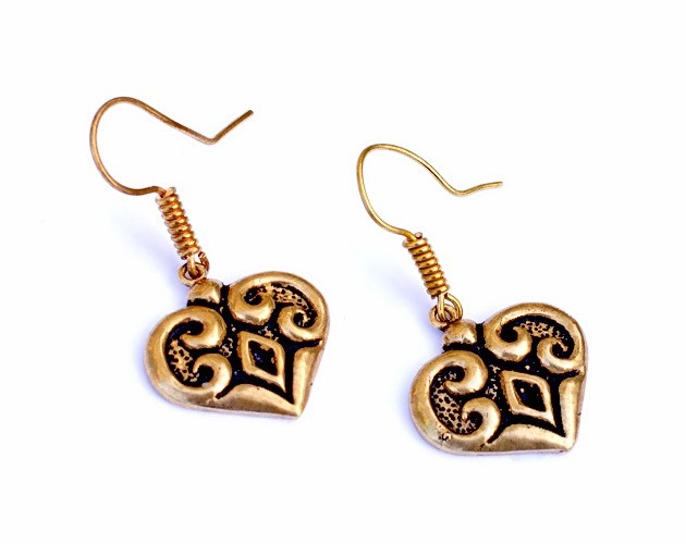 Paar Bronzeohrringe 'Chernigov' - Accessoire, Schmuck für Mittelalter, LARP und Alltag