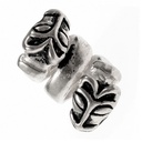 Haarperle Bartperle 'Wolf''  Bronze oder Bronze versilbert Bartschmuck Schmuck