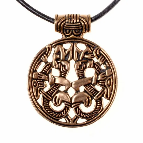 Wikinger Amulett Vårby Bronze  - Replik Nachbildung nach Originalfund