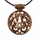 Wikinger Amulett Vårby Bronze  - Replik Nachbildung nach Originalfund