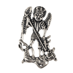 [0 Michael-b] Mittelalter-Amulett "Erzengel Michael" (Bronze)