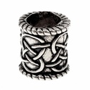 Haarperle Bartperle 'Keltisch' Bronze oder Bronze versilbert Bartschmuck Schmuck