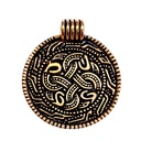Angelsächsisches Schlangenamulett - Bronze Anhänger Replik
