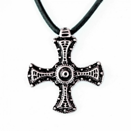 [0 Cuthbert.b] Bronze Anhänger 'Cuthbert Kreuz' - Accessoire, Schmuck für Mittelalter, LARP und Alltag (Bronze)