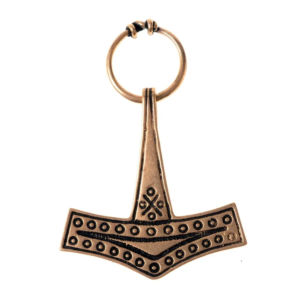 [0 TH Bornholm-b] Bronze Anhänger 'Thorshammer von Bornholm' (Bronze)