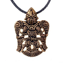 Geflügelter Mann von Uppakra Amulett Bronze  - Replik Nachbildung nach Originalfund