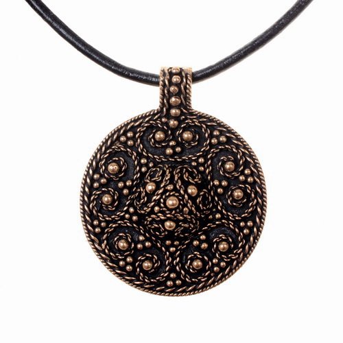 Granuliertes Amulett - groß  - Accessoire, Schmuck für Mittelalter, LARP und Alltag