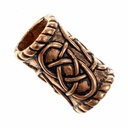 Haarperle Bartperle 'Keltisch 2''  Bronze oder Bronze versilbert Bartschmuck Schmuck