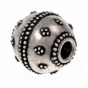 Haarperle Bartperle B10 "Wikinger" Bronze oder Bronze versilbert Bartschmuck Schmuck
