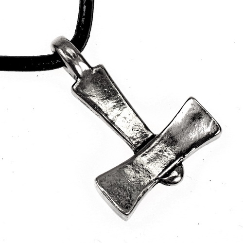 [0 TH Lae.b] Wikinger Thorshammer von Läby Amulett Bronze  - Replik Nachbildung nach Originalfund (Bronze)