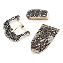 Wikinger Schnallen und Beschlagset Gokstad Bronze  für 4 cm Gürtel - Replik Mittelalter Reenactment