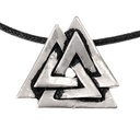 Valknut Amulet Bronze  - Replik Nachbildung nach Abbildungen