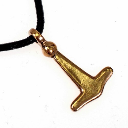 [0 TH Hait.b] Thorshammer aus Haithabu  - Accessoire, Schmuck für Mittelalter, LARP und Alltag (Bronze)