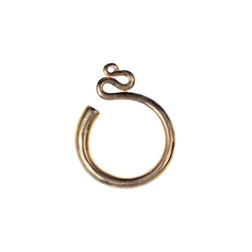 [07 OR Temple 1.b] Slawische Schläfenringe - klein, Bronze - Wikinger Schmuck (Bronze)