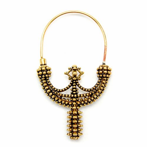 Schläfenringe Zawada nach Originalfund  Bronze - Wikinger Schmuck