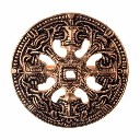 Scheibenfibel aus Norwegen im Borrestil Bronze