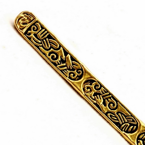 [07 SKV Gotland.b] Replik eines Stabkettenverteiler der Wikinger von Gotland (Bronze)