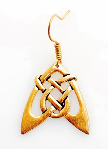 [07 OR 4 Pfeil.b] Paar Bronzeohrringe 'Pfeil' - Accessoire, Schmuck für Mittelalter, LARP und Alltag (Bronze)