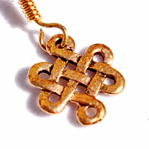 [07 OR 1 Korb.b] Paar Bronzeohrringe 'Korb' - Accessoire, Schmuck für Mittelalter, LARP und Alltag (Bronze)