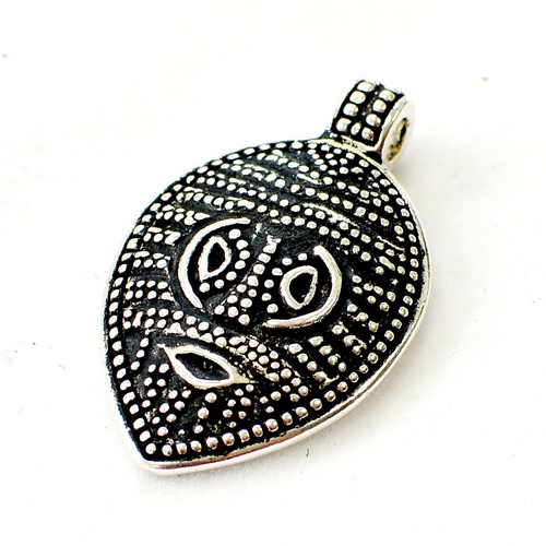 [0 Got-Maske.b] Masken-Amulett Gotland aus Bronze (Bronze)