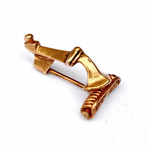 [07 Fi Krpo.b] Kräftig profilierte Fibel Replik (Bronze)