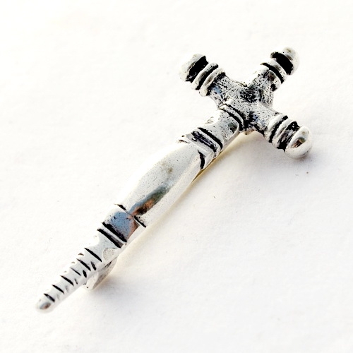 [07 Fi Kreuz-No-b] Kreuzfibel aus Norwegen Hedemark - Accessoire für Historische Gewandungen, Reenactment und Liverollenspiel (Bronze)