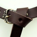 Wikinger Gürtel im Borre Stil, 2 cm breit - Accessoire für Mittelalter Reenactment, Larp & Fantasy Gewandung