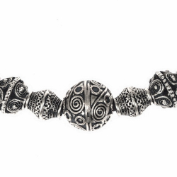 [07 PEKE Gunvar A.ma.br] Wikinger-Halskette "Gunvar" - A (Bronze Versilbert)