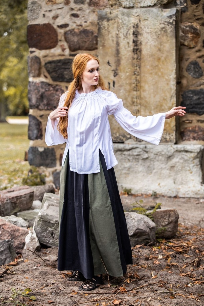 Bluse "Emma" Weiß - die Klassische Mittelalterbluse